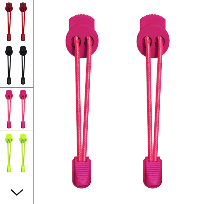 Hot pink elastik snørebånd